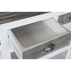 Aparador DKD Home Decor 165 x 45,7 x 105,4 cm Cristal Gris Blanco Marr