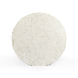 Mesa de Comedor DKD Home Decor Metal Mármol (110 x 110 x 76 cm)