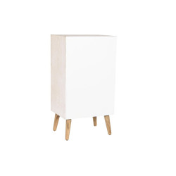 Cajonera DKD Home Decor Abeto Natural Algodón Blanco (48 x 35 x 89 cm