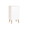 Cajonera DKD Home Decor Abeto Natural Algodón Blanco (48 x 35 x 89 cm