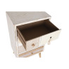 Cajonera DKD Home Decor Abeto Natural Algodón Blanco (48 x 35 x 89 cm