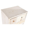Cajonera DKD Home Decor Abeto Natural Algodón Blanco (48 x 35 x 89 cm