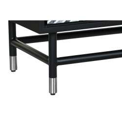 Aparador DKD Home Decor 160 x 40 x 80 cm Negro Gris Blanco Hueso Resin