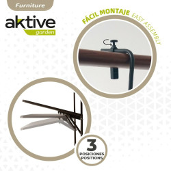 Mesa Plegable Aktive Para colgar en balcón Acero 60 x 66,5 x 40 cm (4