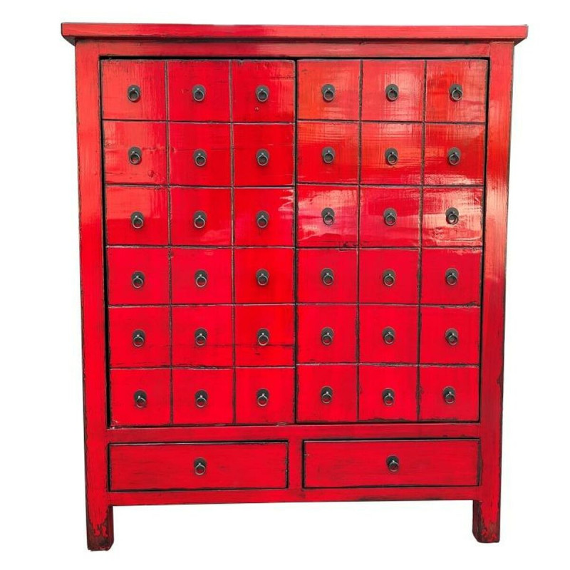Cajonera DKD Home Decor Rojo Madera de olmo Oriental Lacado 102 x 42 x Cajonera DKD Home Decor Rojo Madera de olmo Oriental Lacado 102 x 42 x