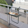 Mesa Plegable Aktive Para colgar en balcón Acero 60 x 66,5 x 40 cm (4