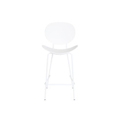 Taburete DKD Home Decor Negro Metal Blanco Polipropileno (52,5 x 49 x