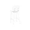 Taburete DKD Home Decor Negro Metal Blanco Polipropileno (52,5 x 49 x