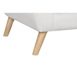 Sofá DKD Home Decor Natural Poliéster Madera de caucho Crema (172 x