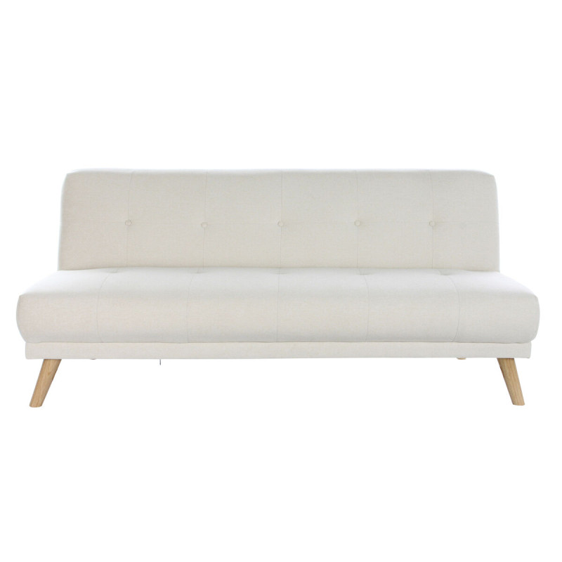 Sofá Cama DKD Home Decor 172 x 80 x 76 cm Crema Madera de caucho Mode Sofá Cama DKD Home Decor 172 x 80 x 76 cm Crema Madera de caucho Mode