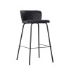 Taburete DKD Home Decor 40 x 42,5 x 81,5 cm Negro Azul Metal Azul mari