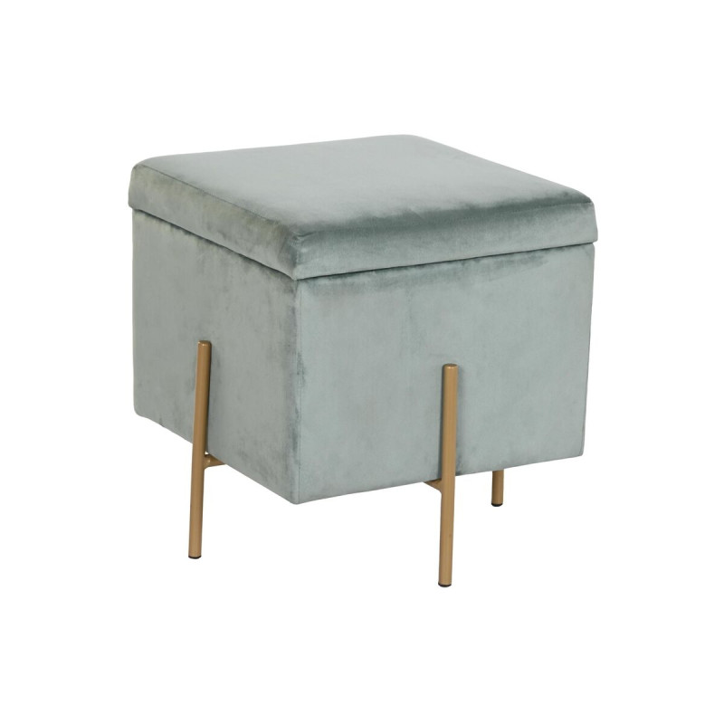 Reposapiés DKD Home Decor Metal Turquesa Poliéster (45 x 45 x 45 cm) Reposapiés DKD Home Decor Metal Turquesa Poliéster (45 x 45 x 45 cm)