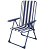 Silla Plegable Aktive A rayas Blanco Azul marino 46 x 101 x 59 cm (4 U