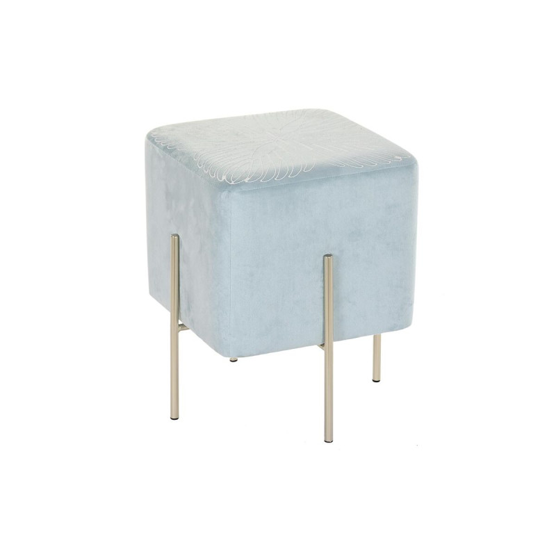 Reposapiés DKD Home Decor Dorado Metal Azul cielo (34 x 34 x 40 cm) Reposapiés DKD Home Decor Dorado Metal Azul cielo (34 x 34 x 40 cm)