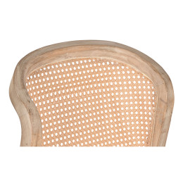 Silla de Comedor DKD Home Decor Abeto Poliéster Gris claro (46 x 61 x