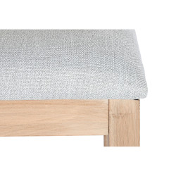 Silla de Comedor DKD Home Decor Abeto Poliéster Gris claro (46 x 61 x
