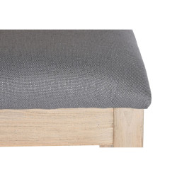 Silla de Comedor DKD Home Decor Abeto Poliéster Gris oscuro (46 x 61