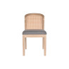 Silla de Comedor DKD Home Decor Abeto Poliéster Gris oscuro (46 x 61