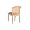 Silla de Comedor DKD Home Decor Abeto Poliéster Gris oscuro (46 x 61