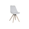 Silla de Comedor DKD Home Decor Poliéster Gris claro Roble (48 x 44 x
