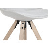 Silla de Comedor DKD Home Decor Poliéster Gris claro Roble (48 x 44 x
