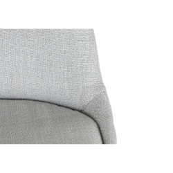 Silla de Comedor DKD Home Decor Poliéster Gris claro Roble (48 x 44 x