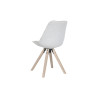 Silla de Comedor DKD Home Decor Poliéster Gris claro Roble (48 x 44 x