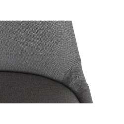 Silla de Comedor DKD Home Decor Poliéster Gris oscuro Roble (48 x 44