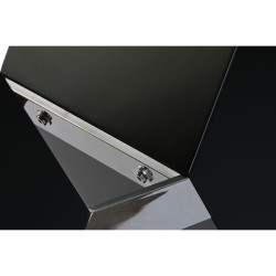 Mesa de Comedor DKD Home Decor Negro Madera Cristal Templado Madera MD