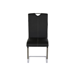 Silla de Comedor DKD Home Decor Negro Metal Poliuretano (59 x 45 x 102