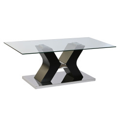 Mesa de Centro DKD Home Decor Madera 120 x 60 x 45 cm Cristal Templado