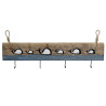 Perchero de Pared DKD Home Decor Acabado envejecido Metal Madera (85 x