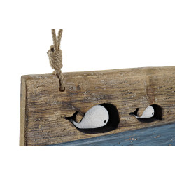 Perchero de Pared DKD Home Decor Acabado envejecido Metal Madera (85 x
