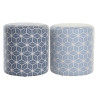 Reposapiés DKD Home Decor 31 x 31 x 33 cm Azul Azul cielo Pino Geomé