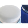 Reposapiés DKD Home Decor Plateado Metal Azul cielo Azul marino Fleco