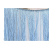 Reposapiés DKD Home Decor Plateado Metal Azul cielo Azul marino Fleco