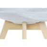Silla DKD Home Decor 48 x 56 x 83 cm Espuma Beige Azul Haya