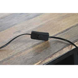 Mueble Auxiliar DKD Home Decor BAR Blanco Marrón Negro Aluminio Hierr