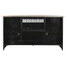 Mueble Auxiliar DKD Home Decor BAR Blanco Marrón Negro Aluminio Hierr
