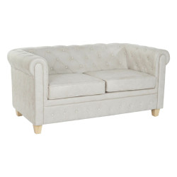Sofá DKD Home Decor 151 x 82 x 70 cm Natural Madera Marrón Crema Vin