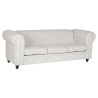 Sofá DKD Home Decor Blanco Marrón Crema Madera 209 x 84 x 76 cm