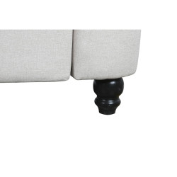 Sofá DKD Home Decor Blanco Marrón Crema Madera 209 x 84 x 76 cm