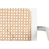 Silla de suelo DKD Home Decor Blanco Plateado Natural 65,5 x 62 x 79 c