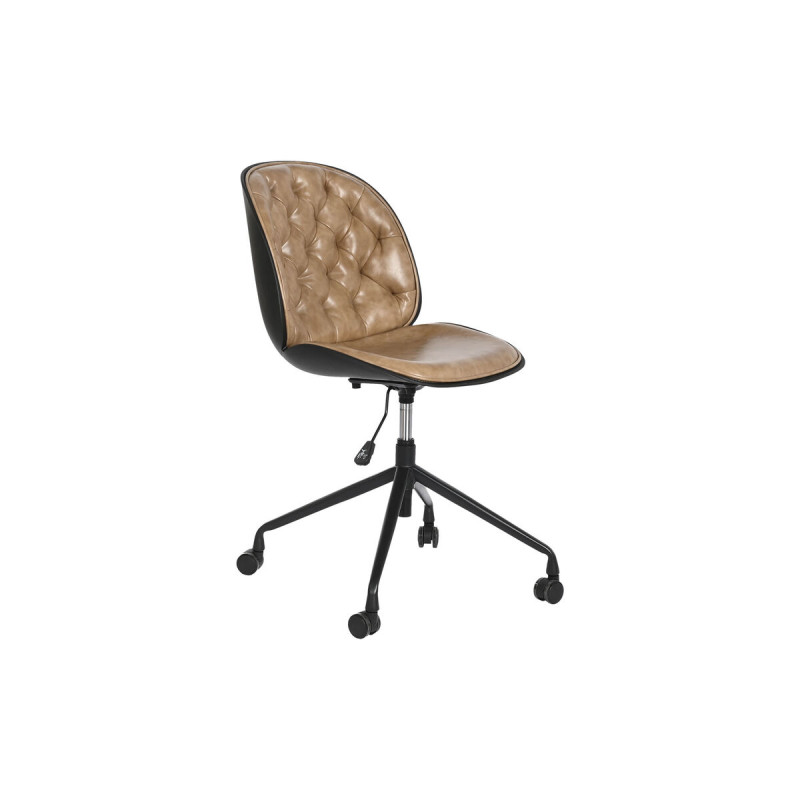 Silla de Oficina DKD Home Decor Marrón claro Polipropileno 47,5 x 57,