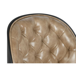 Silla de Oficina DKD Home Decor Marrón claro Polipropileno 47,5 x 57,
