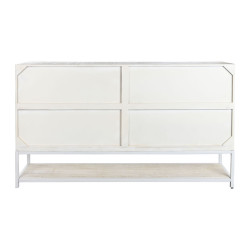 Aparador DKD Home Decor 170 x 45 x 100 cm Metal Blanco Madera de mango