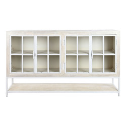 Aparador DKD Home Decor 170 x 45 x 100 cm Metal Blanco Madera de mango