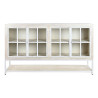 Aparador DKD Home Decor 170 x 45 x 100 cm Metal Blanco Madera de mango