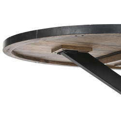 Mesa de Comedor DKD Home Decor Negro Natural Metal Madera de mango 200