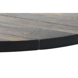 Mesa de Comedor DKD Home Decor Negro Natural Metal Madera de mango 200